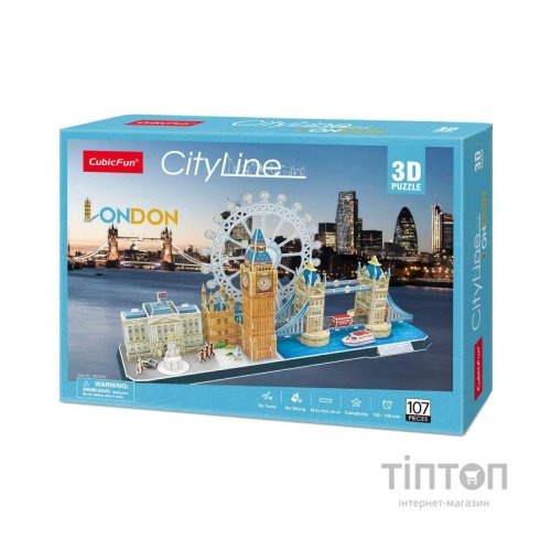 Пазл Cubic Fun Тривимірний пазл CityLine London (MC253h)