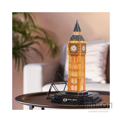 Пазл Cubic Fun Тривимірний пазл Night edition Біг Бен із LED-підсвічуванням (L537h)