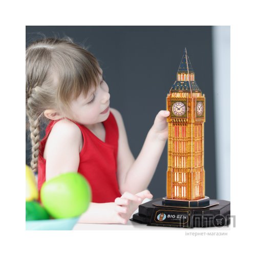 Пазл Cubic Fun Тривимірний пазл Night edition Біг Бен із LED-підсвічуванням (L537h)