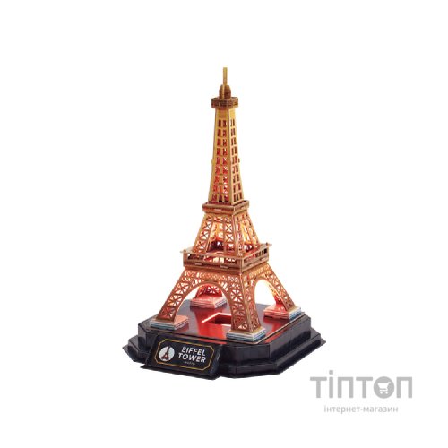 Пазл Cubic Fun Тривимірний пазл Night edition Ейфелева вежа із LED-підсвічуванням (L534h)