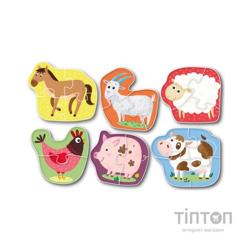 Пазл DoDo 2-3-4 елементи Домашні тварини (300152)