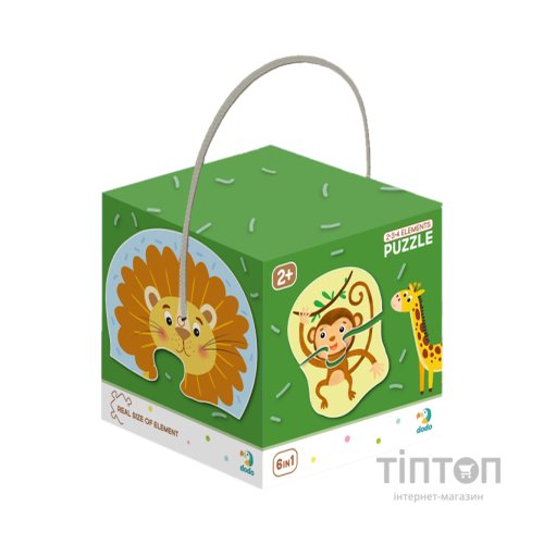 Пазл DoDo 2-3-4 елементи Дикі тварини (300153)