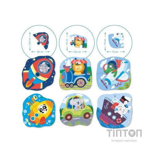 Пазл DoDo 2-3-4 елементи Транспорт (300154)