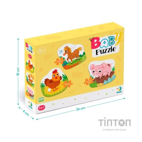 Пазл DoDo 3 в 1 День на фермі (300394)