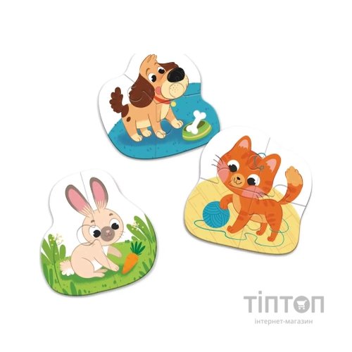 Пазл DoDo 3 в 1 Домашні тварини (300395)