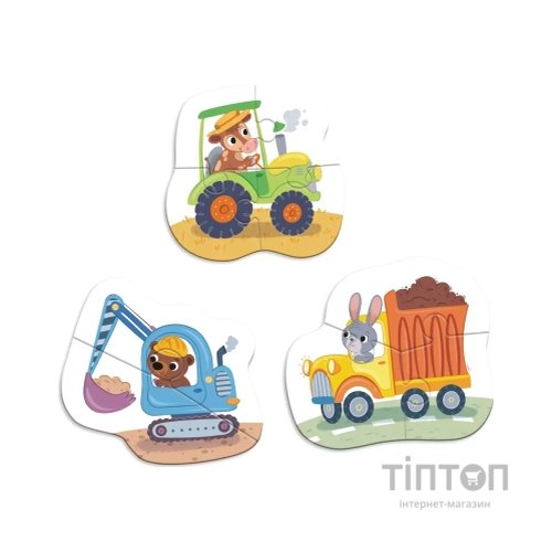 Пазл DoDo 3 в 1 Транспорт (300392)