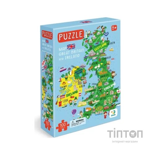 Пазл DoDo Мапа Великобританії та Ірландії (301160)