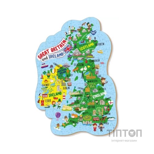Пазл DoDo Мапа Великобританії та Ірландії (301160)