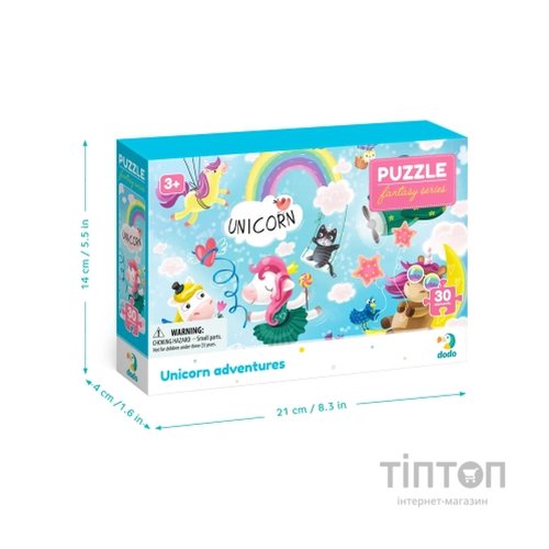 Пазл DoDo Пригоди єдиноріжків, 30 елементів (300416)