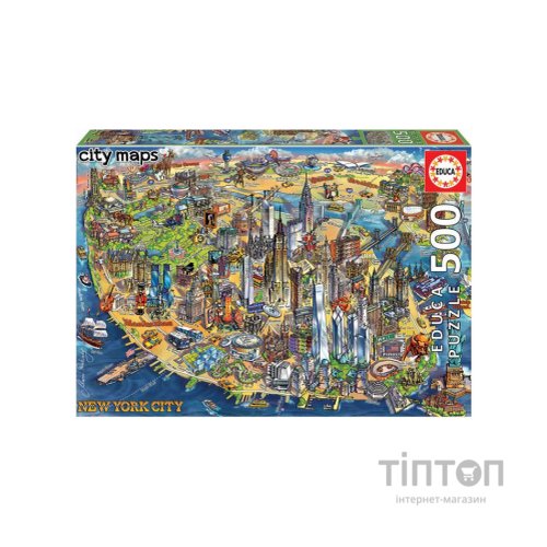 Пазл Educa Карта Нью-Йорка 500 елементов (6336991)