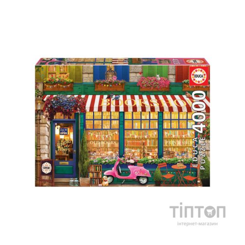 Пазл Educa Вінтажна книжкова лавка 4000 елементів (6425228)