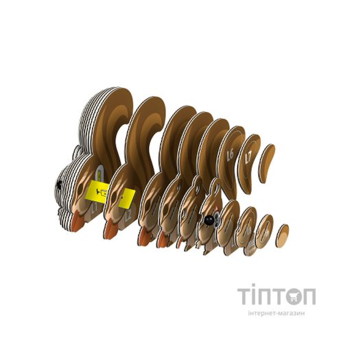 Пазл Eugy 3D Зоопарк Бурундук (XEG-041)