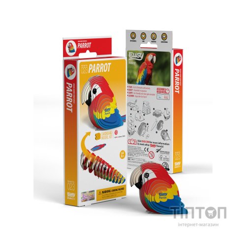 Пазл Eugy 3D Зоопарк Папуга Ара (XEG-023)