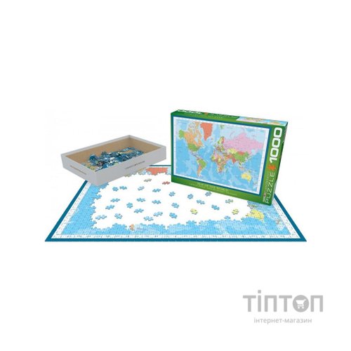 Пазл Eurographics Мапа світу, 1000 елементів (6000-1271)