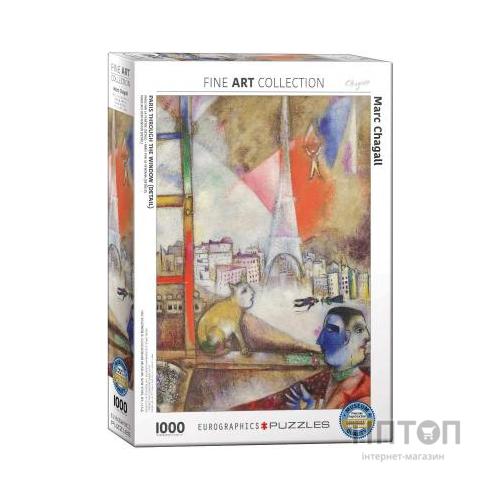 Пазл Eurographics Париж через вікно Марк Шагал 1000 елем. (6000-0853)
