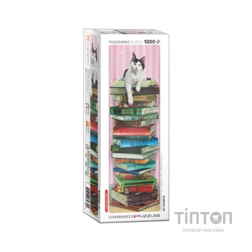Пазл Eurographics Вчений кіт, 1000 елементів панорамний (6010-5632)