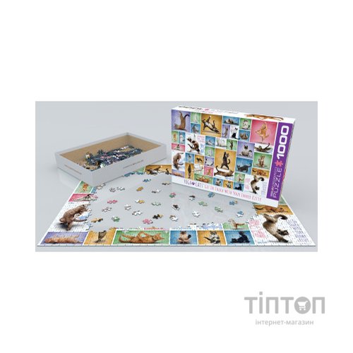 Пазл Eurographics Йога Кішки 1000 елементів (6000-0953)