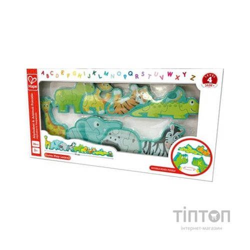 Пазл Hape дерев'яний алфавіт Парад звірів 26 елементів (E1627)