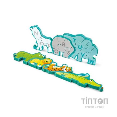 Пазл Hape дерев'яний алфавіт Парад звірів 26 елементів (E1627)