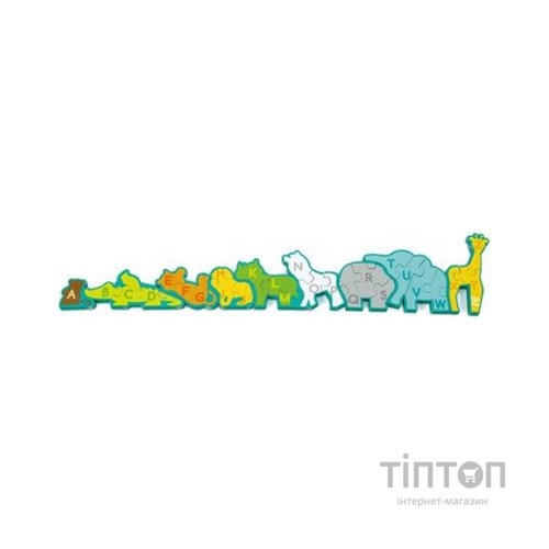 Пазл Hape дерев'яний алфавіт Парад звірів 26 елементів (E1627)