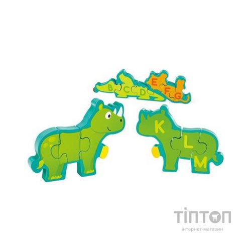 Пазл Hape дерев'яний алфавіт Парад звірів 26 елементів (E1627)