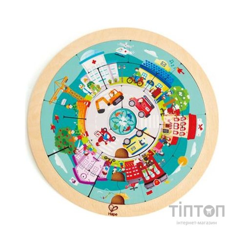 Пазл Hape дерев'яний Місто професій (E1624)