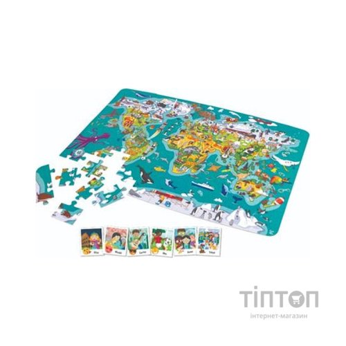 Пазл Hape гра Карта світу 105 елементів (E1626)