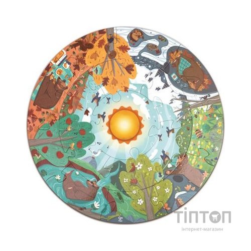 Пазл Hape круглий Чотири сезони 16 елементів (E1636)