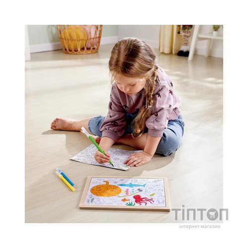 Пазл Hape Океан з розмальовкою (E1643)