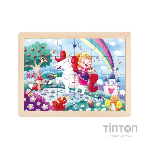 Пазл Hape Єдинороги з розмальовкою (E1642)