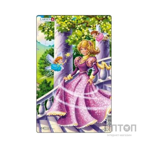 Пазл Larsen рамка-вкладиш Принцеса в рожевому серія МИДИ (U8-2)