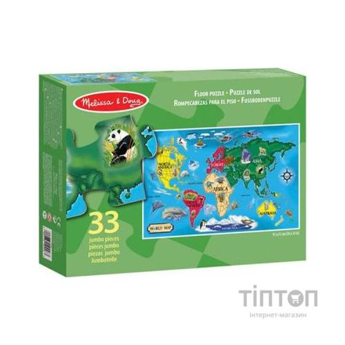 Пазл Melіssa&Doug Карта Світу 33 елемента (MD10446)