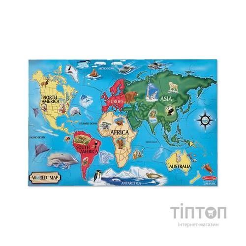 Пазл Melіssa&Doug Карта Світу 33 елемента (MD10446)