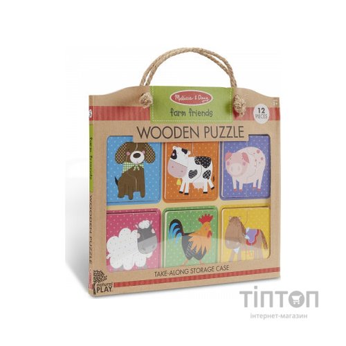 Пазл Melissa&Doug дерев'яні у футлярі "Друзі ферми" (MD31363)