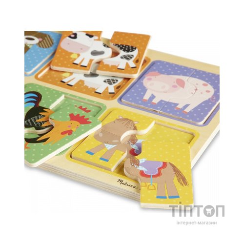 Пазл Melissa&Doug дерев'яні у футлярі "Друзі ферми" (MD31363)