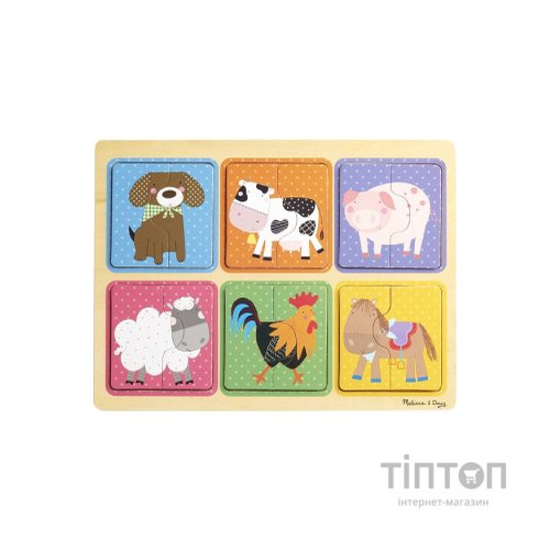 Пазл Melissa&Doug дерев'яні у футлярі "Друзі ферми" (MD31363)