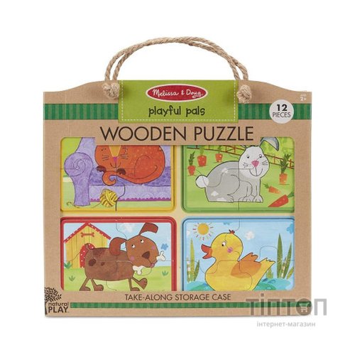 Пазл Melissa&Doug дерев'яні у футлярі "Грайливі друзі" (MD31364)