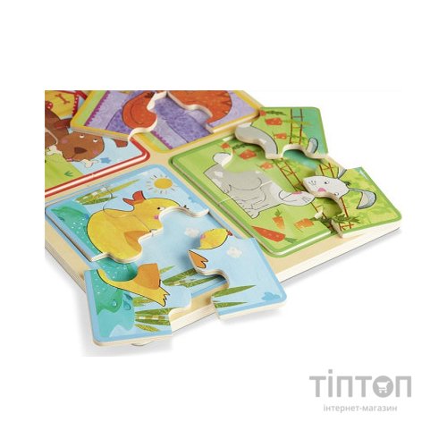 Пазл Melissa&Doug дерев'яні у футлярі "Грайливі друзі" (MD31364)