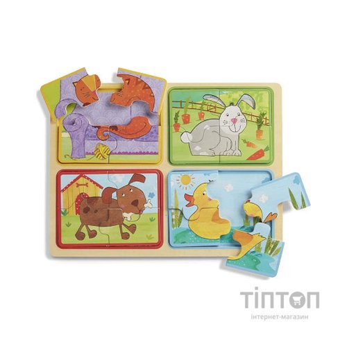 Пазл Melissa&Doug дерев'яні у футлярі "Грайливі друзі" (MD31364)