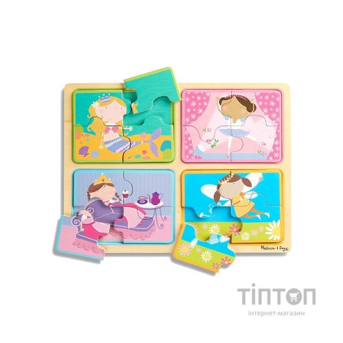 Пазл Melissa&Doug дерев'яні у футлярі "Маленькі принцеси" (MD31365)