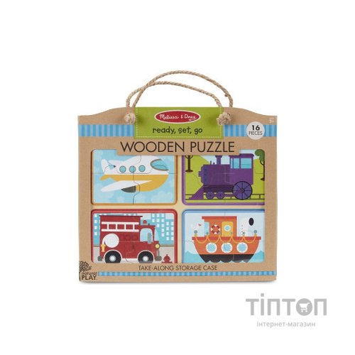 Пазл Melissa&Doug дерев'яні у футлярі "Транспортні засоби" (MD31361)