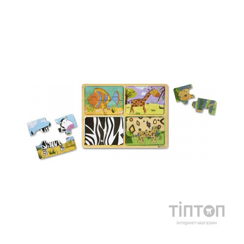 Пазл Melissa&Doug дерев'яні у футлярі "Тварини" (MD31362)