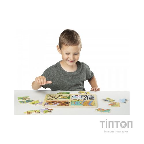 Пазл Melissa&Doug дерев'яні у футлярі "Тварини" (MD31362)