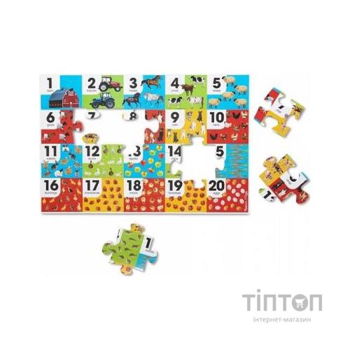 Пазл Melissa&Doug Мега "Числа - Ферма", 24 елемента (MD31002)