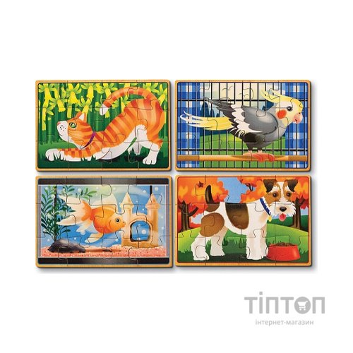 Пазл Melissa&Doug З тваринами (MD3790) Дерев'яна яний пазл