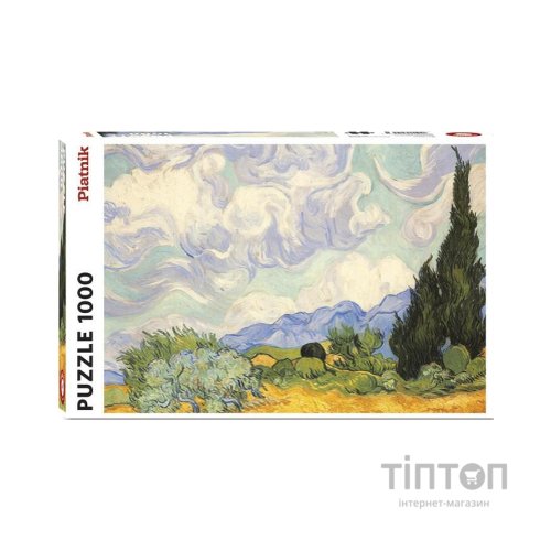 Пазл Piatnik Пшеничне поле з кипарисом Вінсент ван Гог, 1000 елементів (PT-539145)