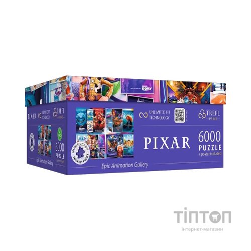 Пазл Trefl UFT Pixar Галерея епічної анімації, 6000 елементів (5900511810387)