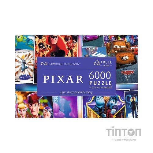 Пазл Trefl UFT Pixar Галерея епічної анімації, 6000 елементів (5900511810387)