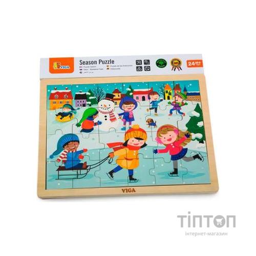 Пазл Viga Toys Пори року. Зима (51272)