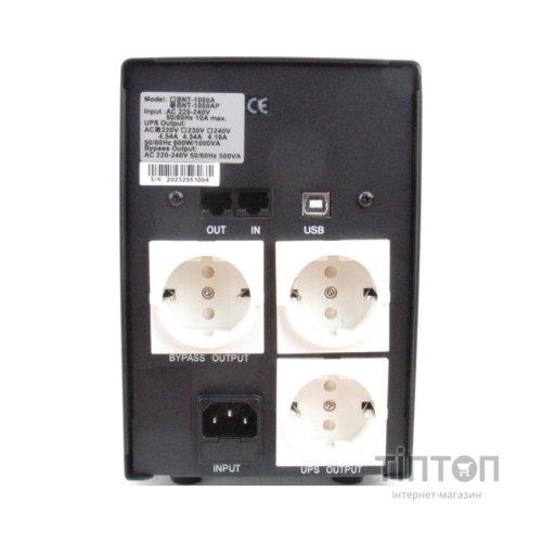ПБЖ BNT-1000AP Schuko, USB, Powercom